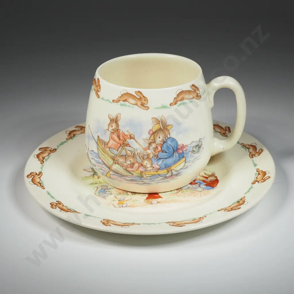 Royal Doulton Bunnykins Child's Cup & Plate Image 1++