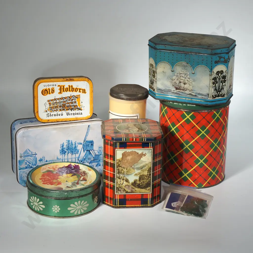 Quantity Of Vintage Tins To Include Cheseborough Pure Vaseline, Bifurcated Rivers x 2, Ayrtons Heart Shaped Tablets, Image 1++