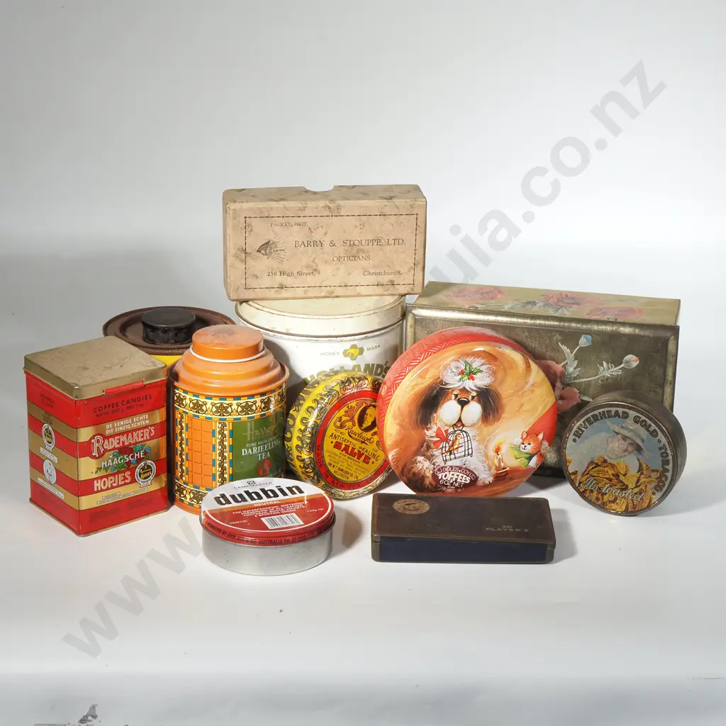 Quantity Of Vintage Tins To Include Nestle with Poppies, Rawleighs Antiseptic Salve, Riverhead Gold Tobacco,Golden Syrup Image 1++