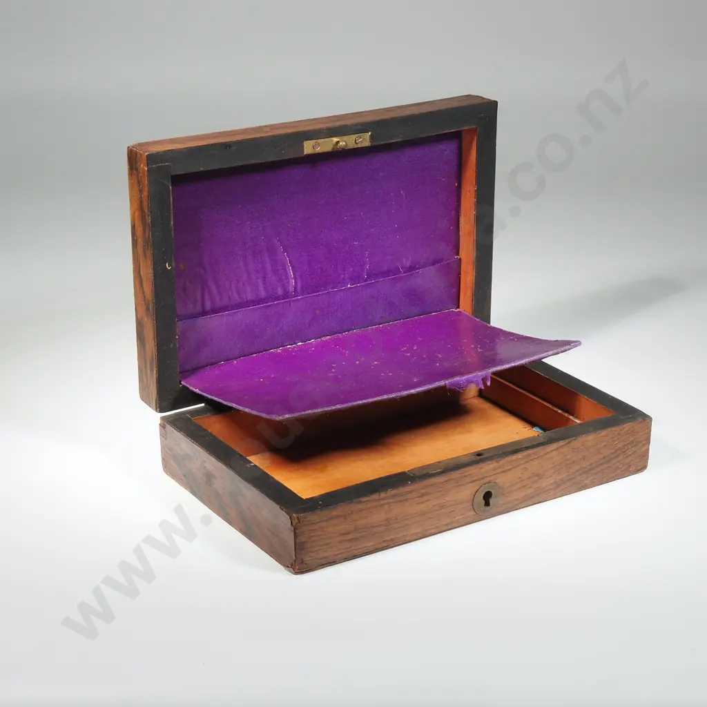 AntiqueRosewood Mahogany Box. Missing Cartouche  Image 1++