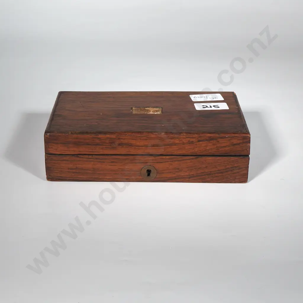 AntiqueRosewood Mahogany Box. Missing Cartouche  Image 1++