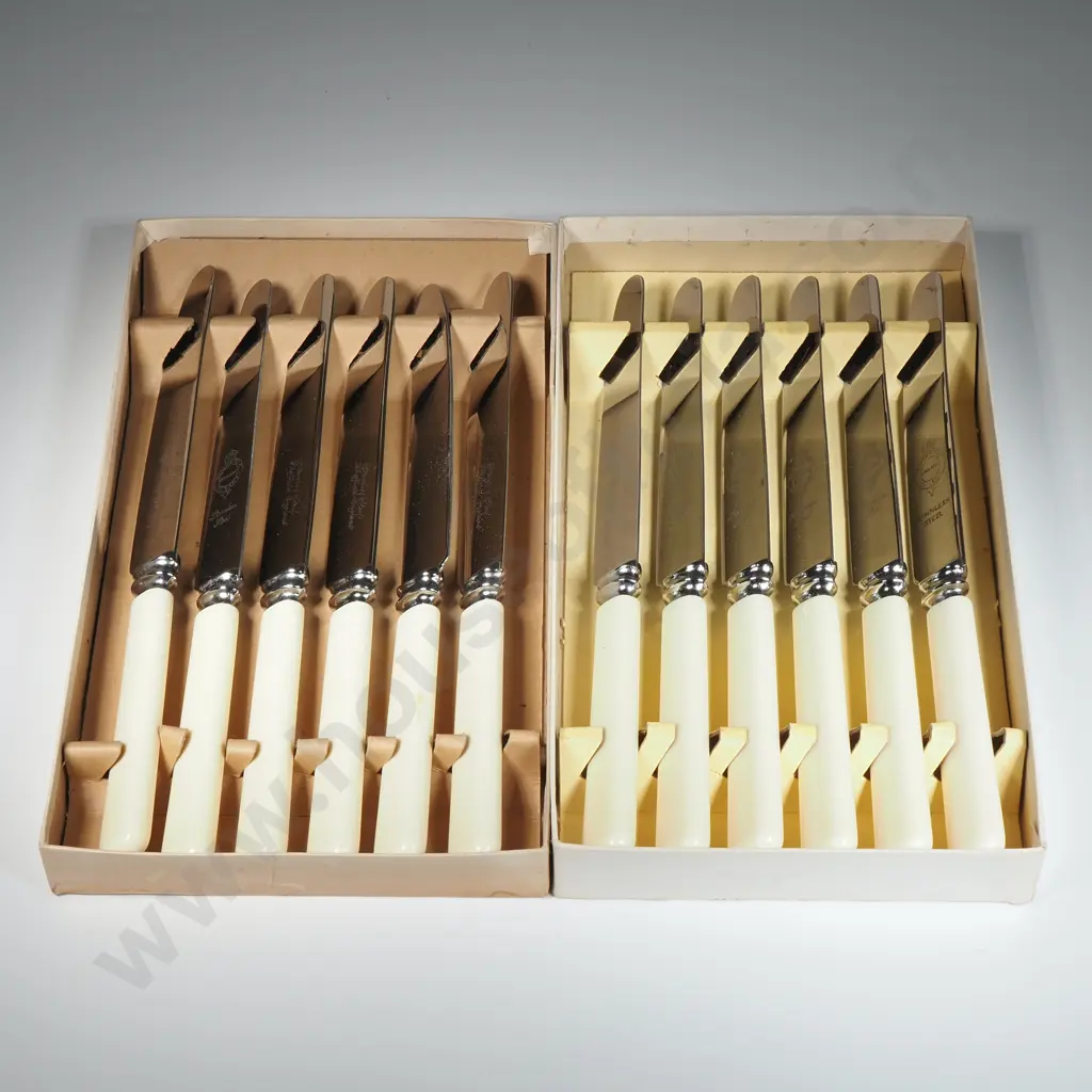 Two Boxes of Vintage Brand New Ivorex Handled Knives  Image 1++