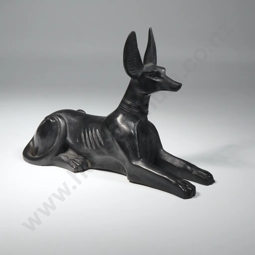Black Resin  Egyptian God Anubis Dog Jackal Figure  Image 1++