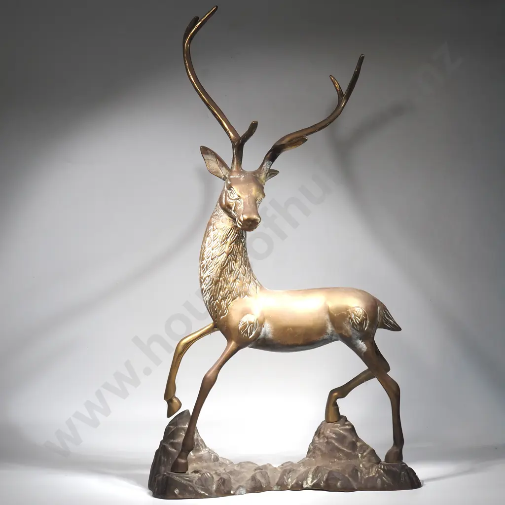 Brass Stag w Antlers Image 1++