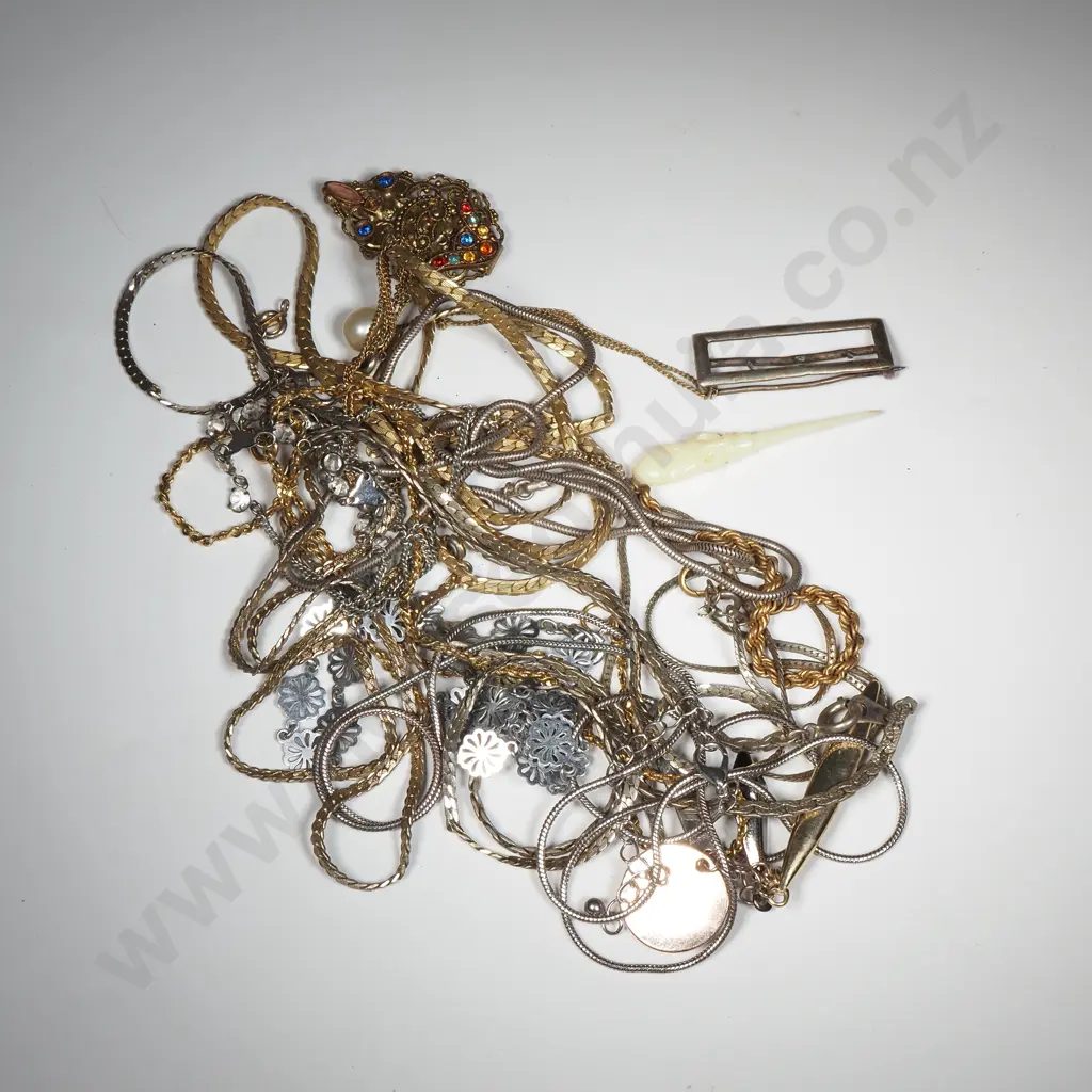 Quantity Of Mainly Costume Necklaces & Chains  Image 1++