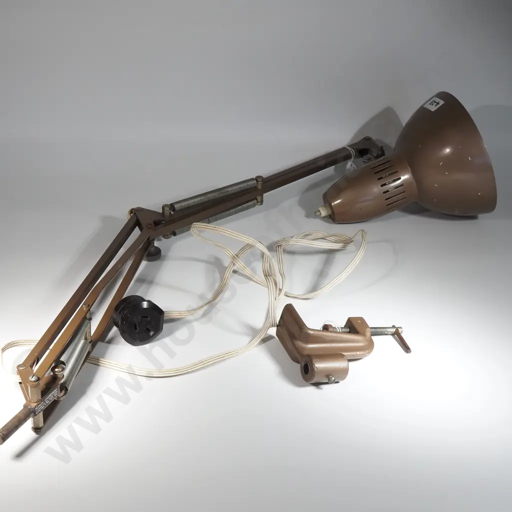 Vintage Anglepoise Lamp w Clamp For Desk  Image 1++