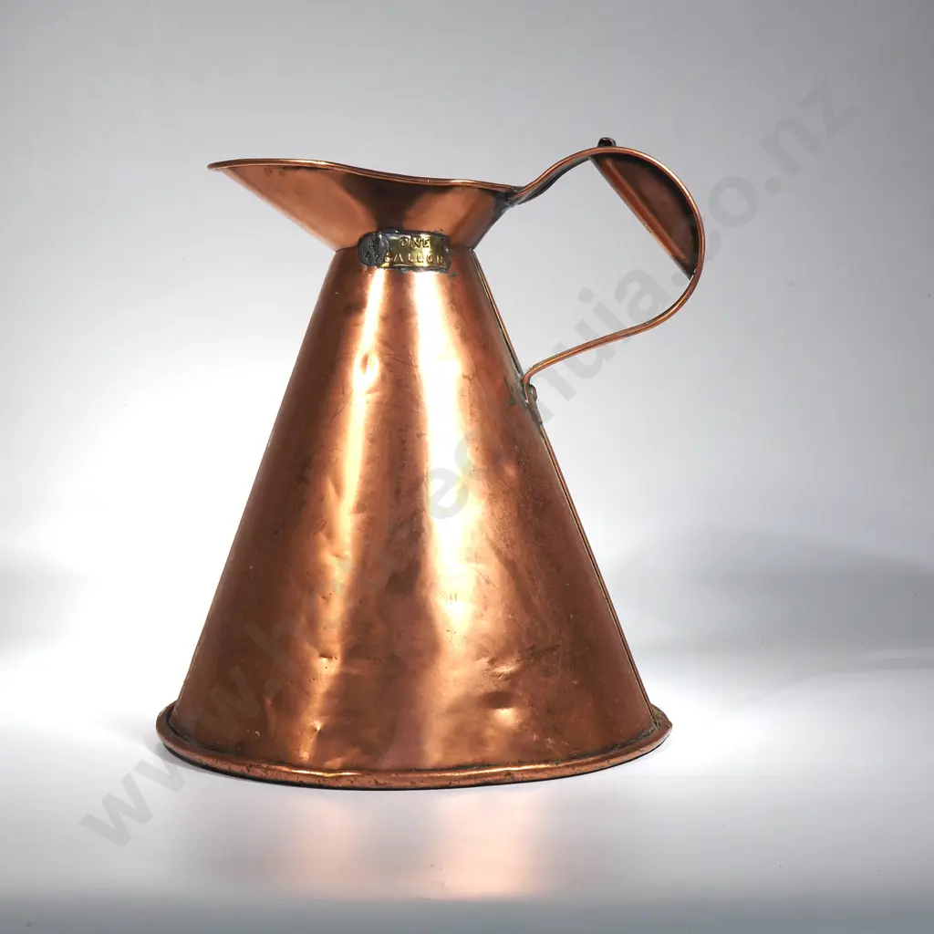 Vintage One Gallon Copper Jug  Image 1++