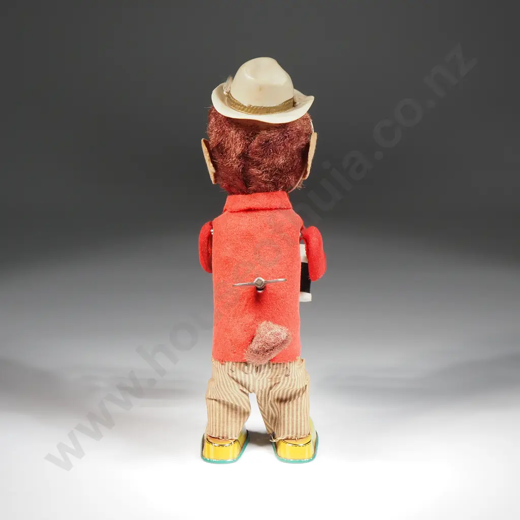 Vintage Japanese Tin Plate Toy Monkey w Camera - Appears Working Image 1++