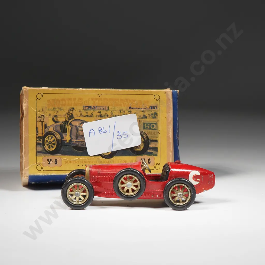 Matchbox Models of Yesteryear Y-6, 1926 Bugatti Type 35 with Original Box Image 1++