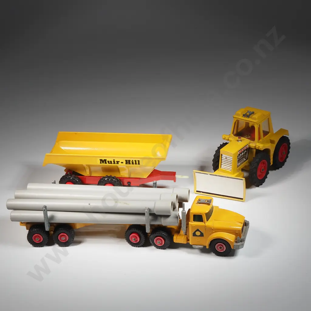 Matchbox King Size Scammell Contractor & Matchbox Super Kings k-5 Muir-Hill Tractor & Trailer Image 1++