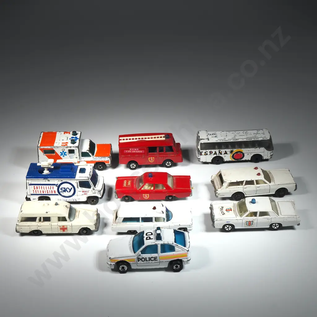 Ten Emergency Service's Matchbox Vehicles Image 1++