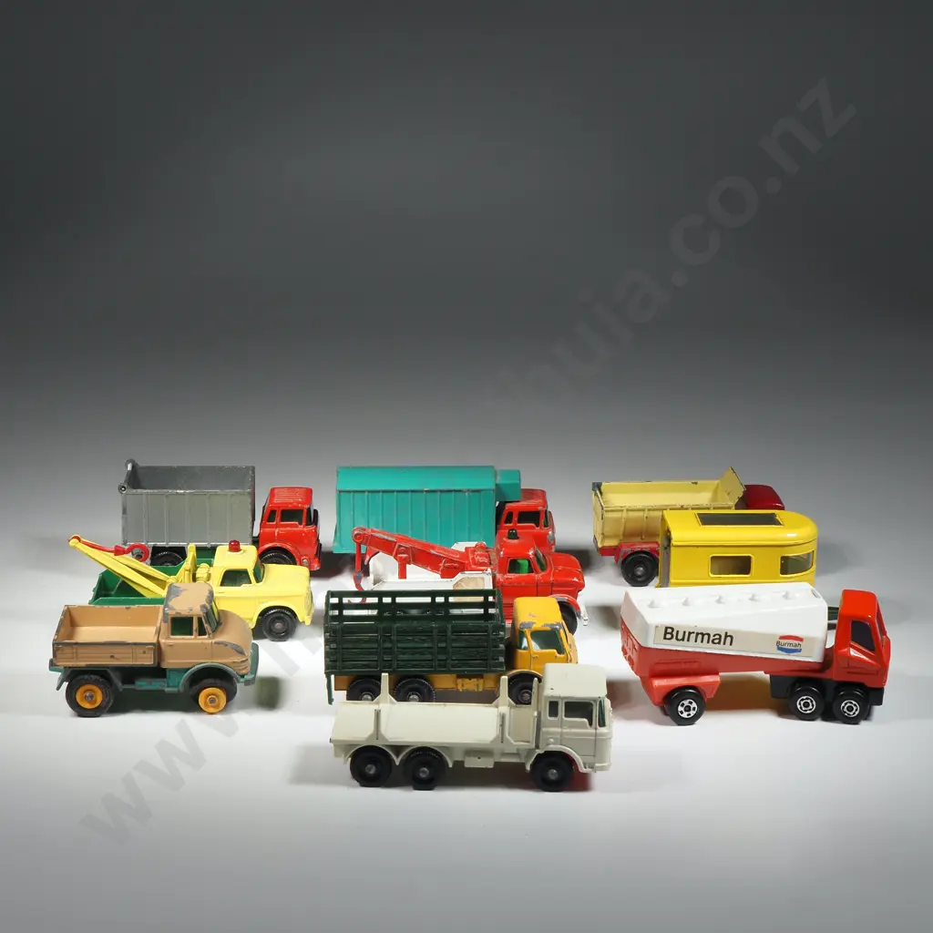 Ten Mixed Matchbox Vehicles: Trucks Image 1++