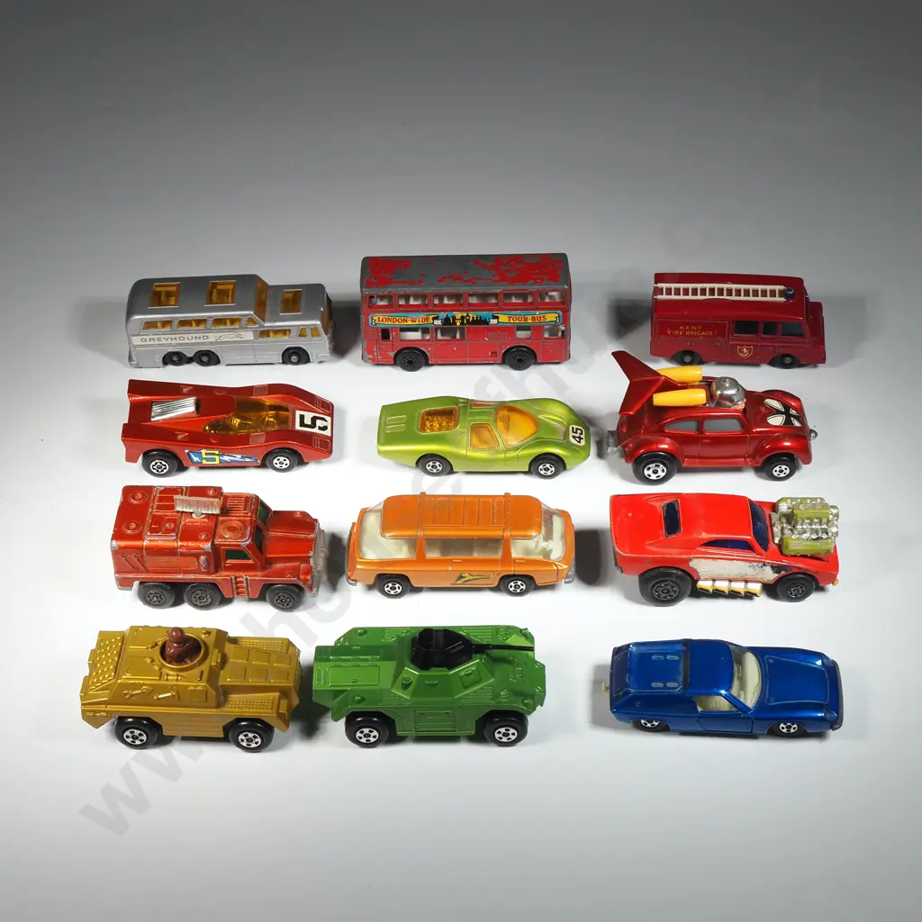 Twelve Mixed Matchbox Vehicles Image 1++
