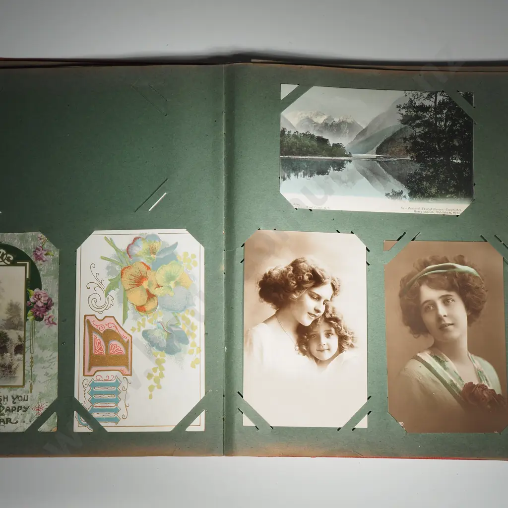 Vintage German Album Containing A Quantity Of Post Cards  Image 1++