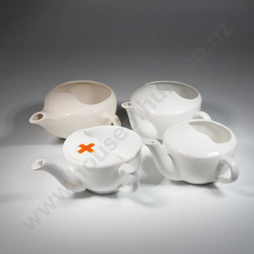 Four Feeding/ Invalid Cups. One w Red Cross Transfer & Gilt Highlights Image 1++