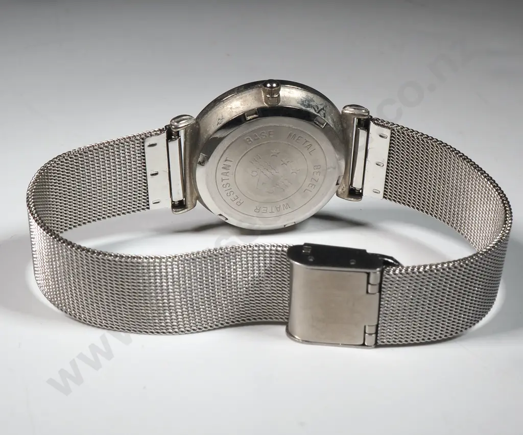 Rolex Date Day Copy Watch With Mesh Bracelet  Image 1++
