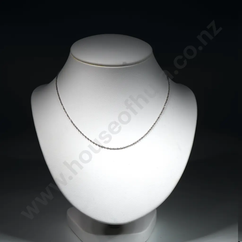 Fine Sterling Silver Rope Twist  Chain Image 1++