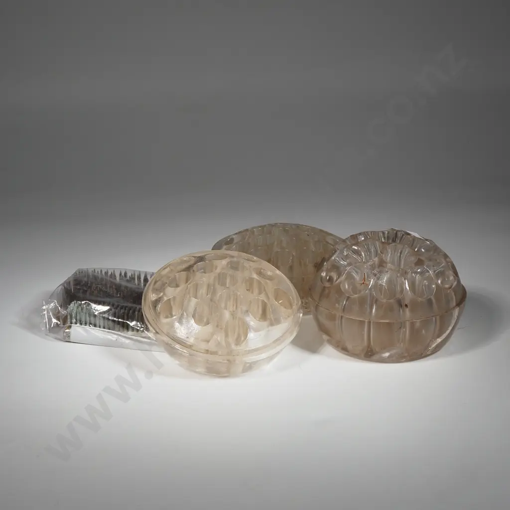 Three Vintage Flower Frogs  Image 1++