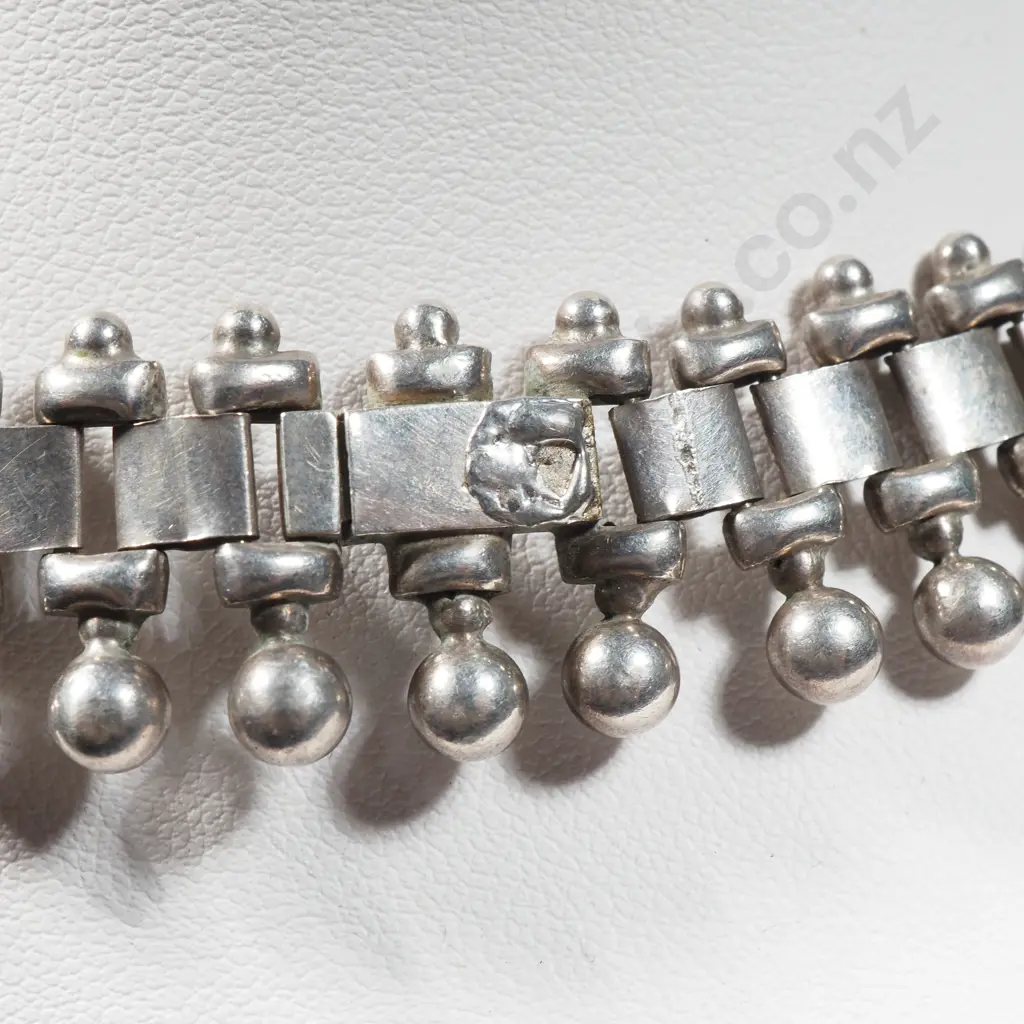 Antique Sterling Silver Collar Necklace Image 1++