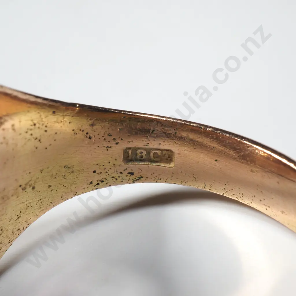 Substantial Antique 18ct Gold Amethyst Ring w Valuation for $4,700.00 Image 1++