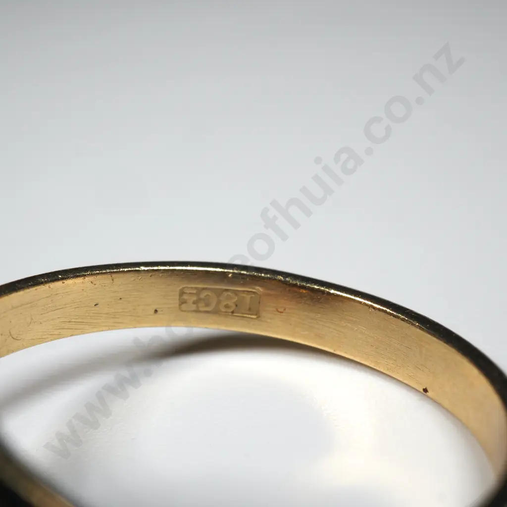 18ct Gold & Orange Madeira Citrine Ring With Rope Mount  Image 1++