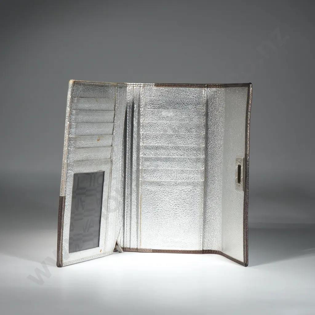 SALVATORE FERRAGAMO Gancini Continental Metallic Wallet Image 1++