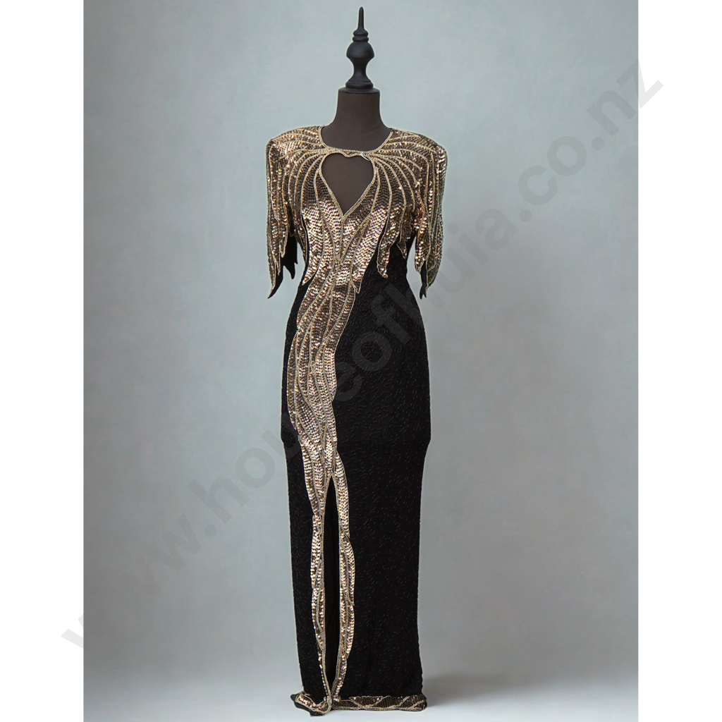Impressive Art Deco Ladies Evening Dress  Image 1++