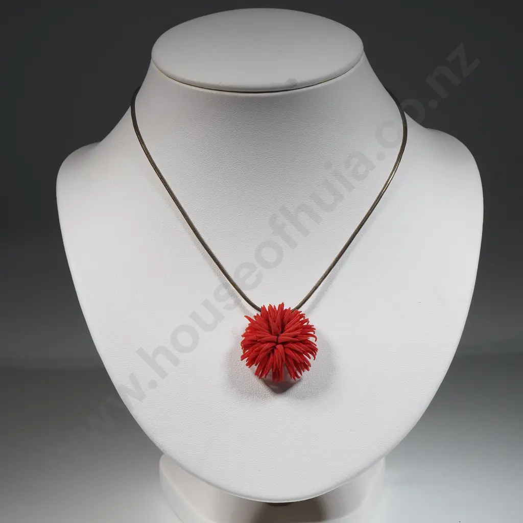 Sterling Silver Chain With Floral Pendant. Vendor Purchased Form Gallery Image 1++