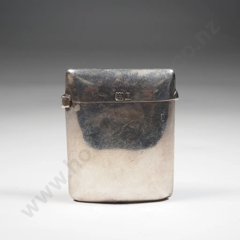 Sterling Silver Shaped Vesta Box With Plain Body Image 1++