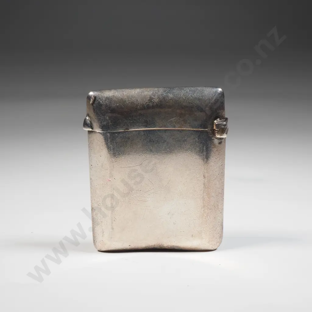 Sterling Silver Shaped Vesta Box With Plain Body Image 1++