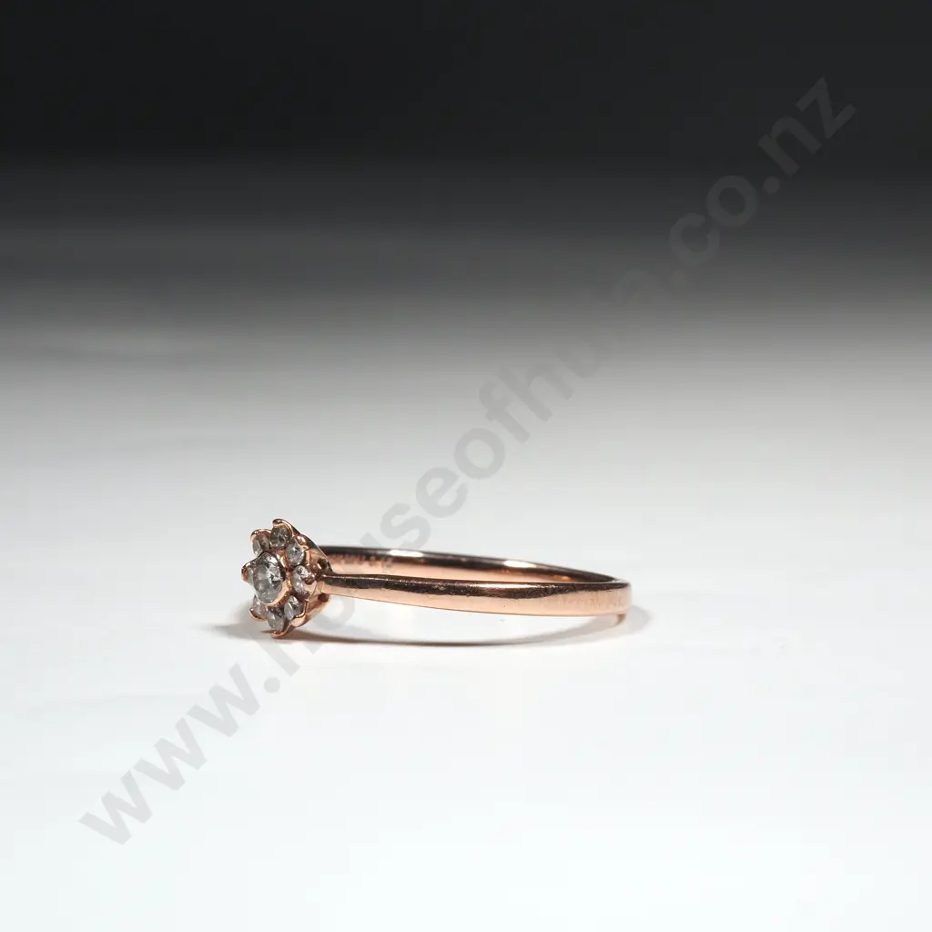 10ct Rose Gold Diamond Ring Image 1++