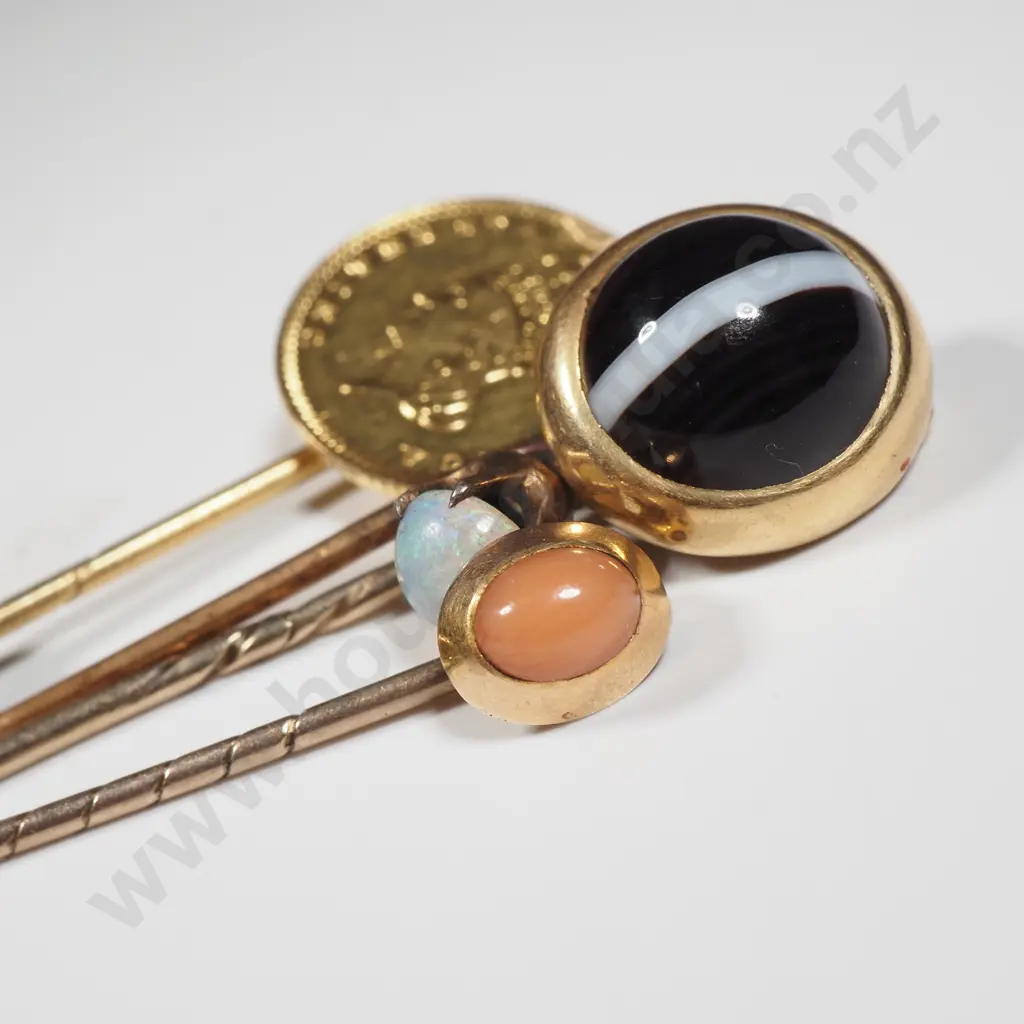 Four Antique Stickpins  Image 1++