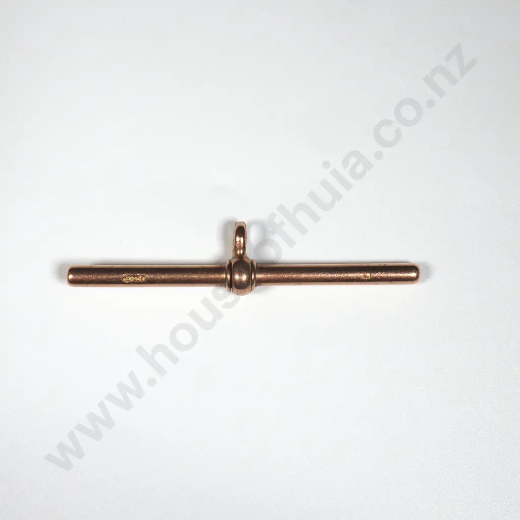 Victorian 9ct Gold T Bar Pendant Image 1++