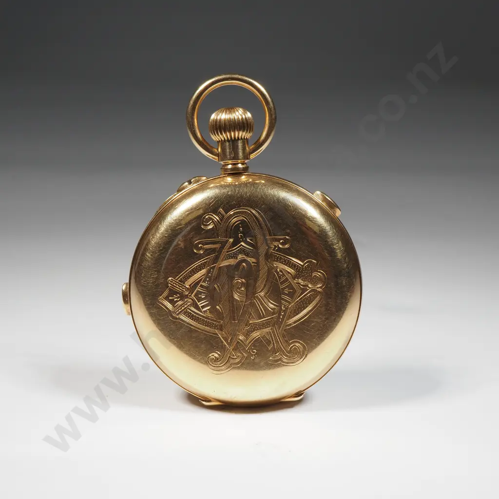 Exceptional Cased 18ct Gold Hunter Pocket Watch Chronometer By Baume London Image 1++