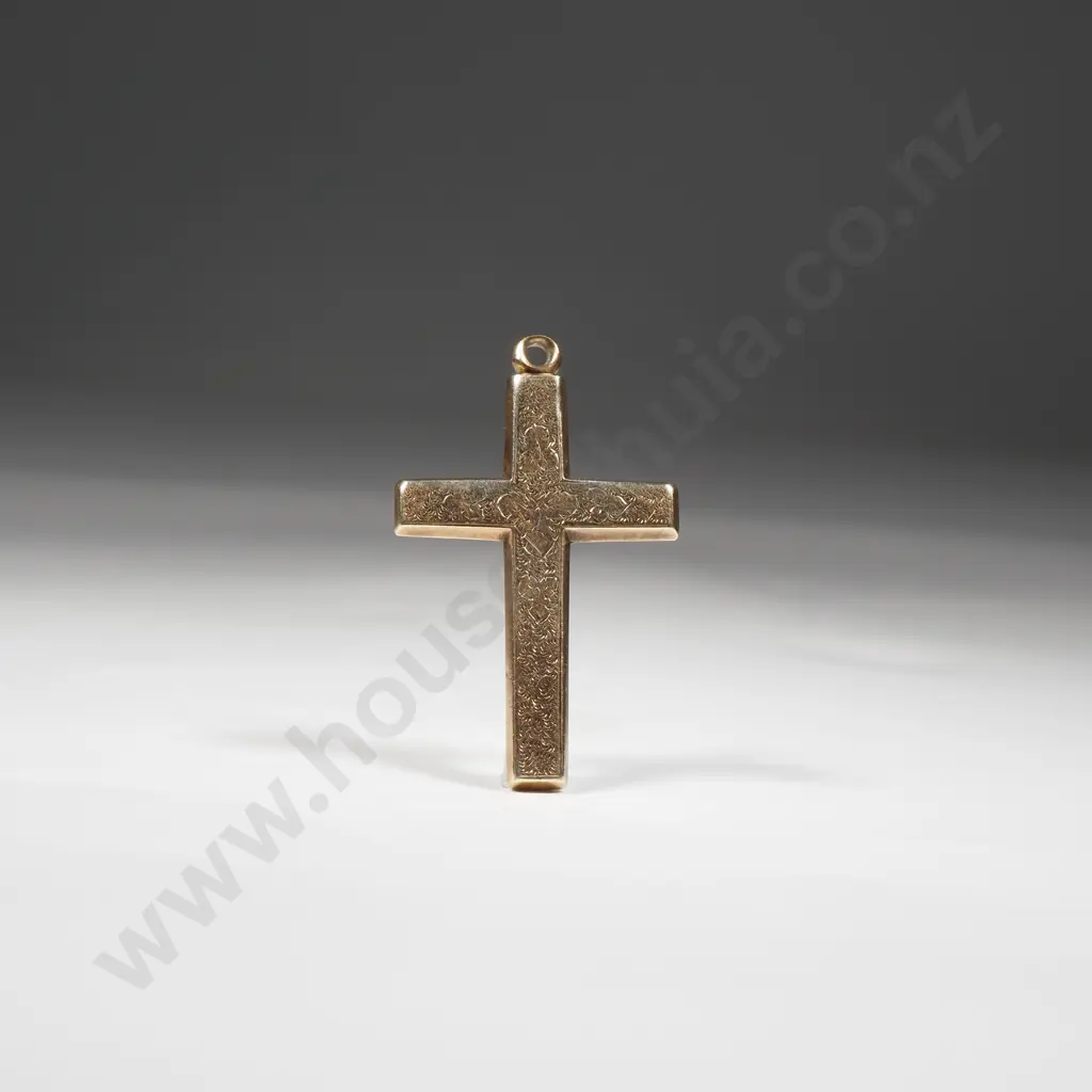 Victorian 15ct Rolled Gold Cross Image 1++