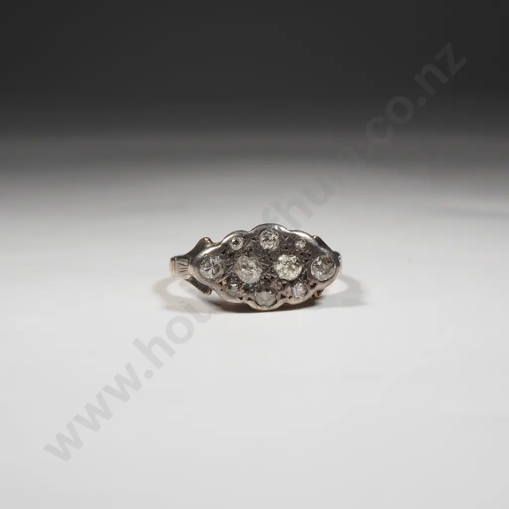18ct Gold Antique Diamond Ring Image 1++