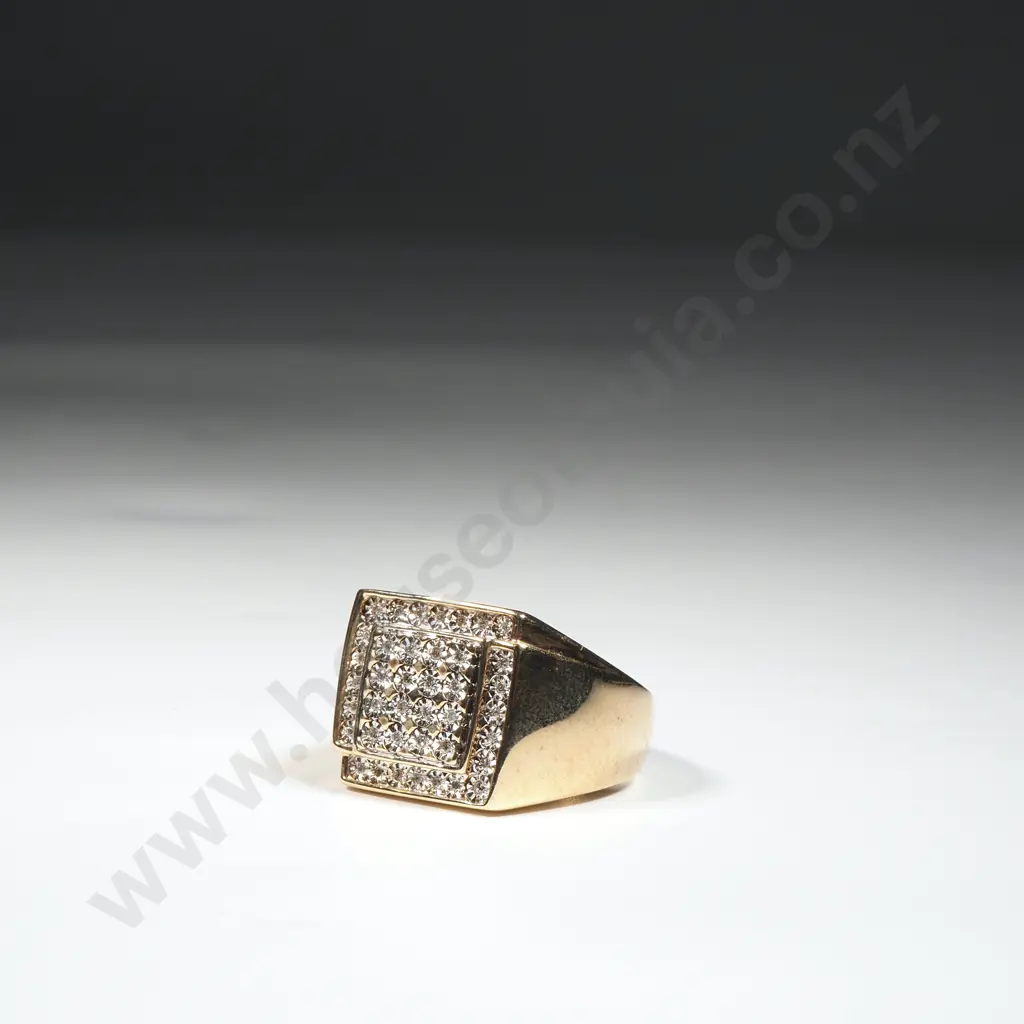 9ct Gold Diamond Illusion Set Ring Valued at $1,950.00 Image 1++