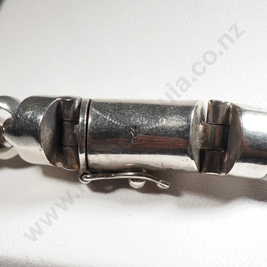 Sterling Silver Chain Link Choker Necklace  Image 1++