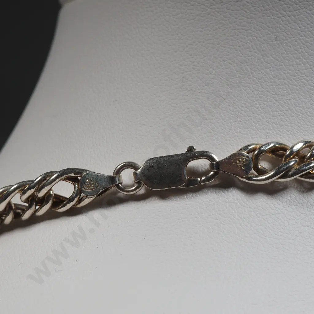 Sterling Silver Chain Link Necklace Image 1++