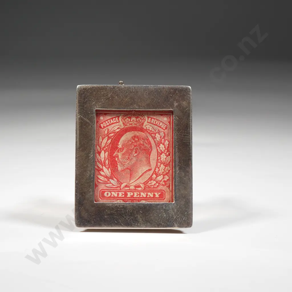 Sterling Silver Stamp Holder - Hallmarked Birmingham 1907  Image 1++