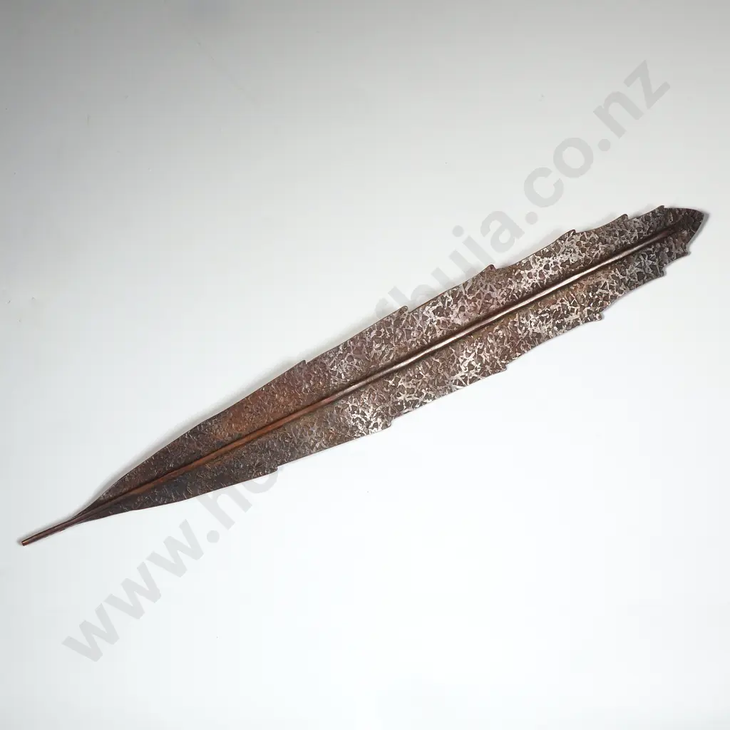 Handcrafted Bob Wyber Copper Leaf Brooch Image 1++