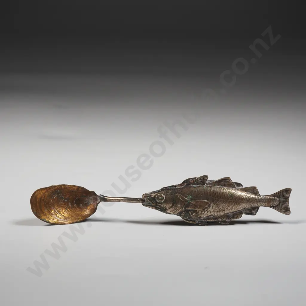 Fish & Oyster Themed Mustard Spoon  Image 1++