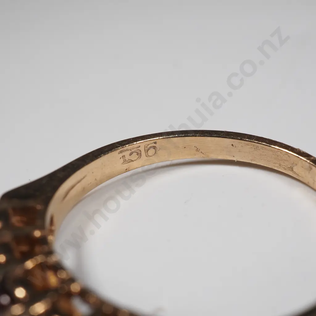 9ct Gold & Gem Ring Image 1++
