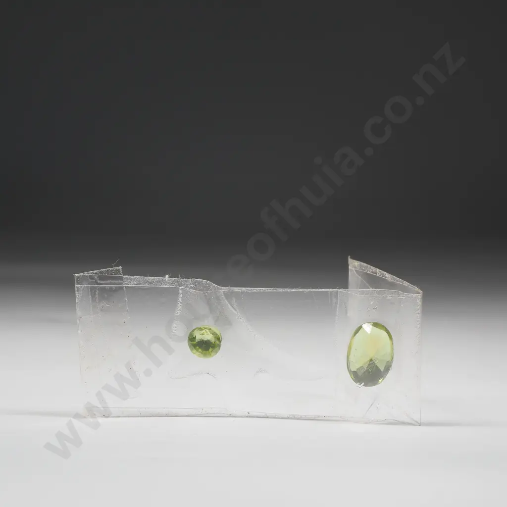 Ex-jewellers Stock: Two Green Stones Image 1++