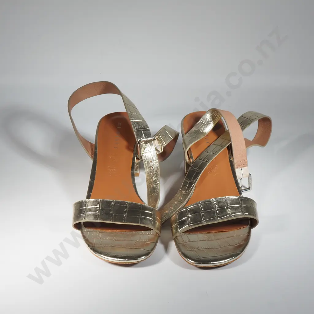 MI PIACI Gold Croc Heel (41) Image 1++