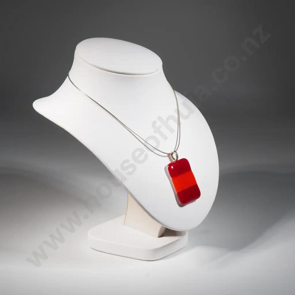 Hogland Art Glass Pendant & Earrings Set in Original Box Image 1++