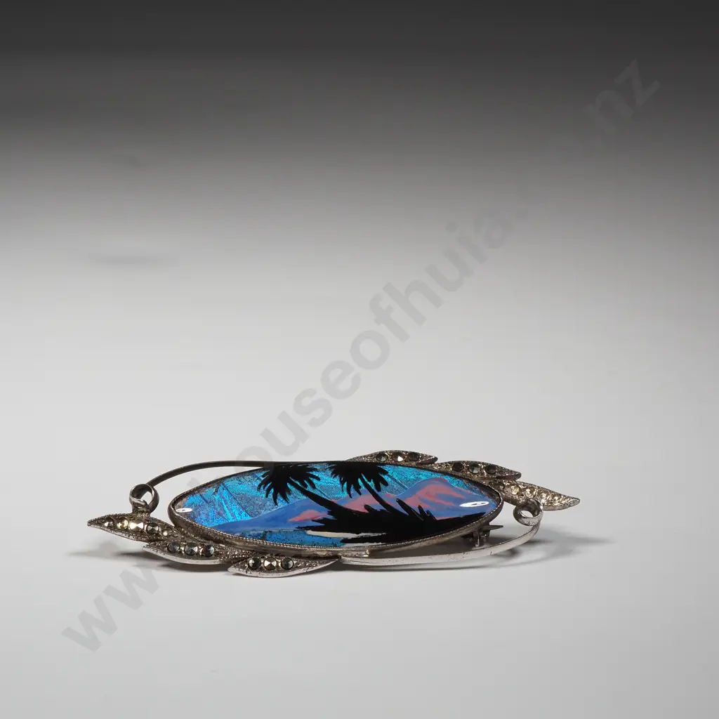 Sterling Silver Butterfly Wing Brooch  Image 1++