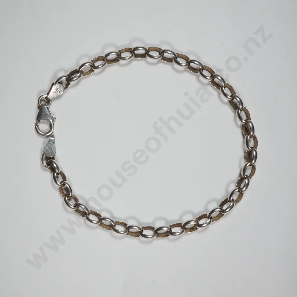 Sterling Silver Chain Link Bracelet Image 1++