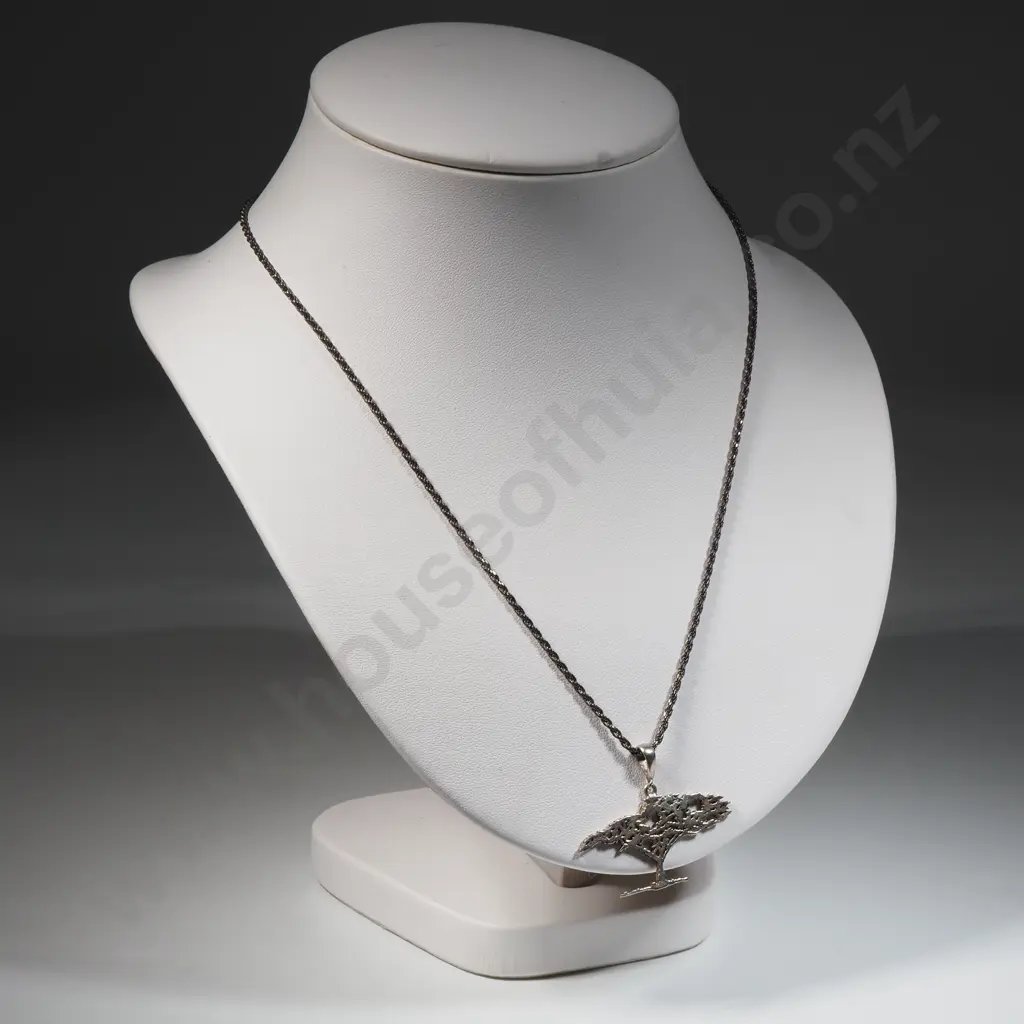 Sterling Silver Tree Of Life Pendant & Rope Twist Necklace  Image 1++