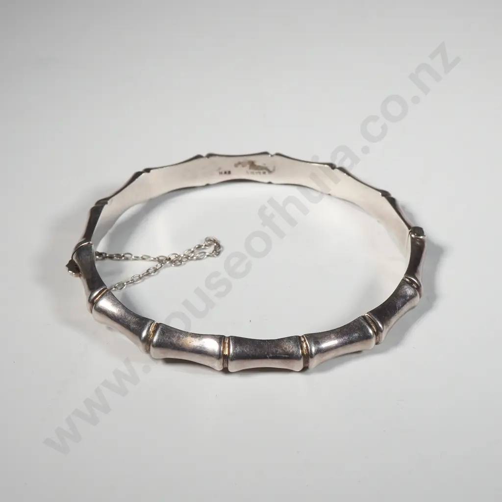 Sterling Silver Bamboo Bracelet Image 1++